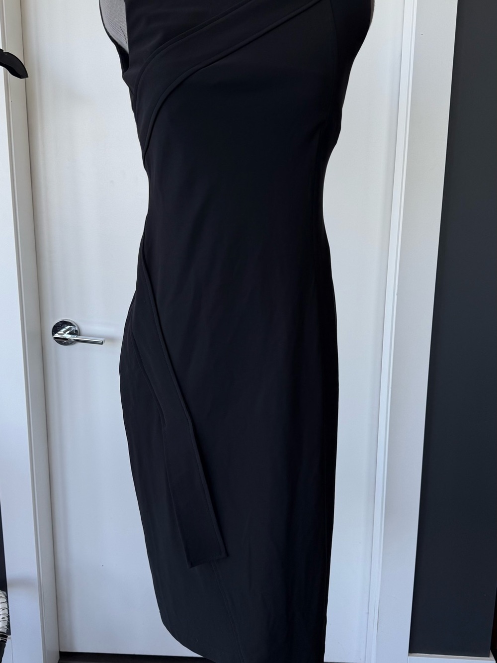Sarah Pacini Black Midi Dress